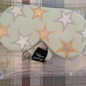 Free People Eye Mask Leather Star Patterned Cooling